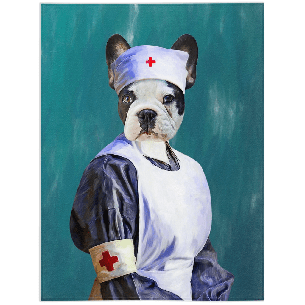 &#39;The Nurse&#39; Personalized Pet Blanket