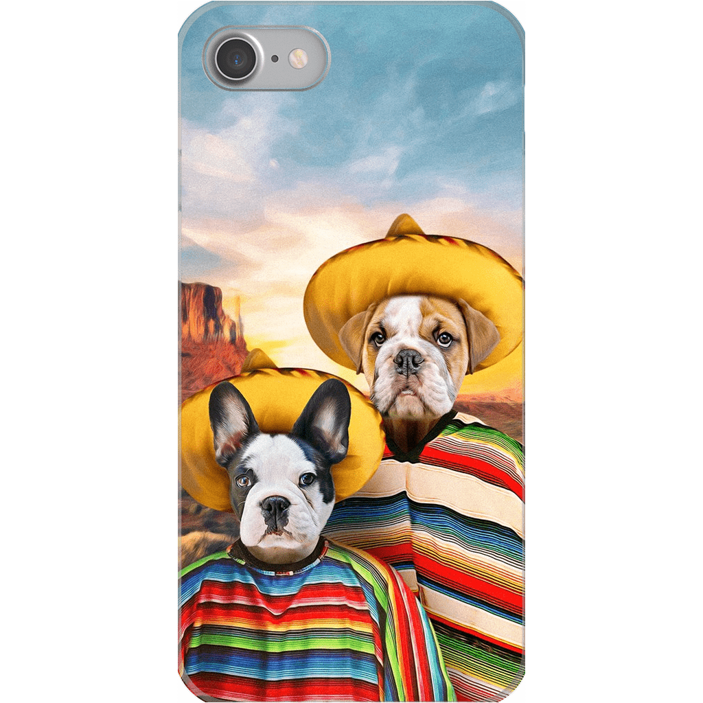 &#39;2 Amigos&#39; Personalized 2 Pet Phone Case