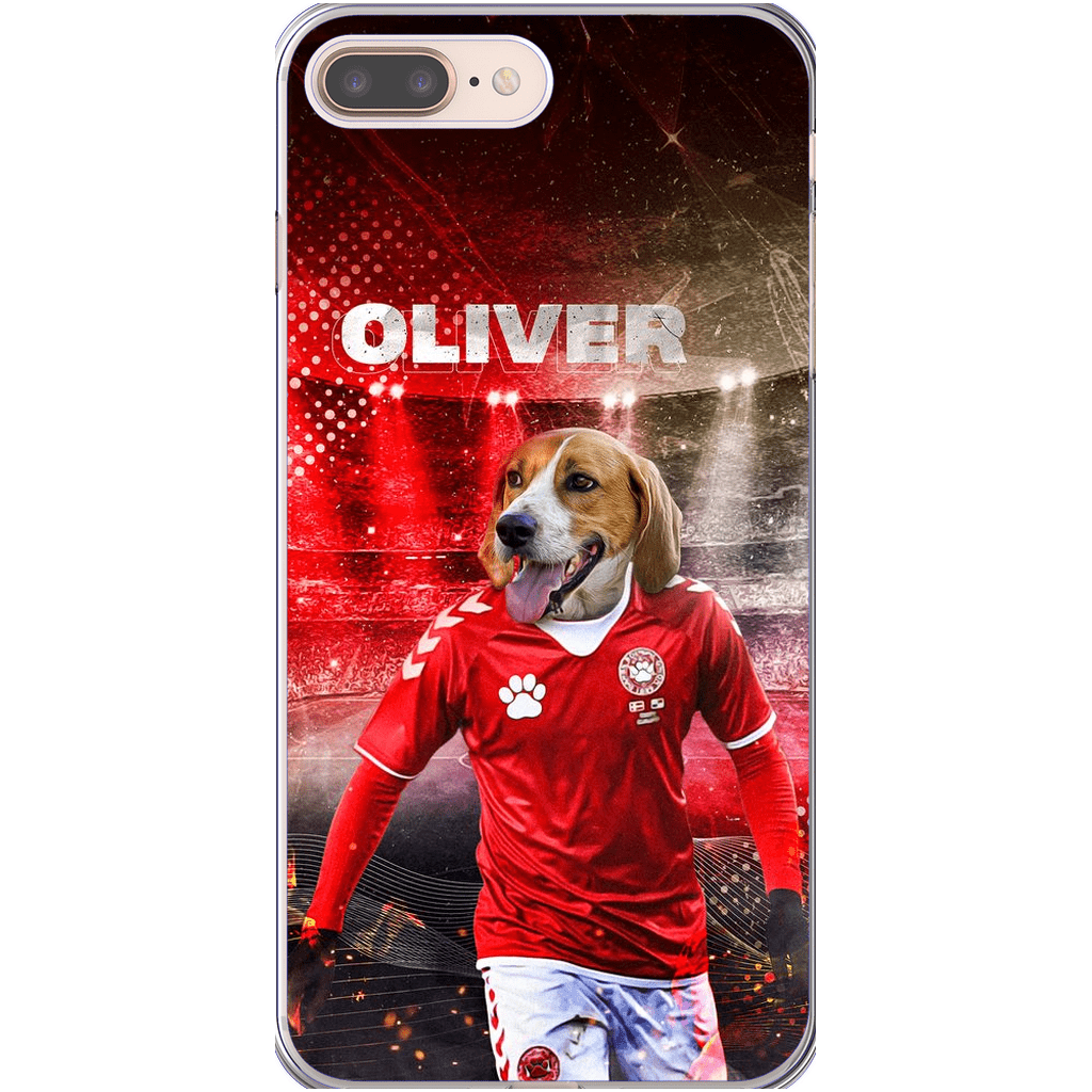 &#39;Denmark Doggos Soccer&#39; Personalized Phone Case