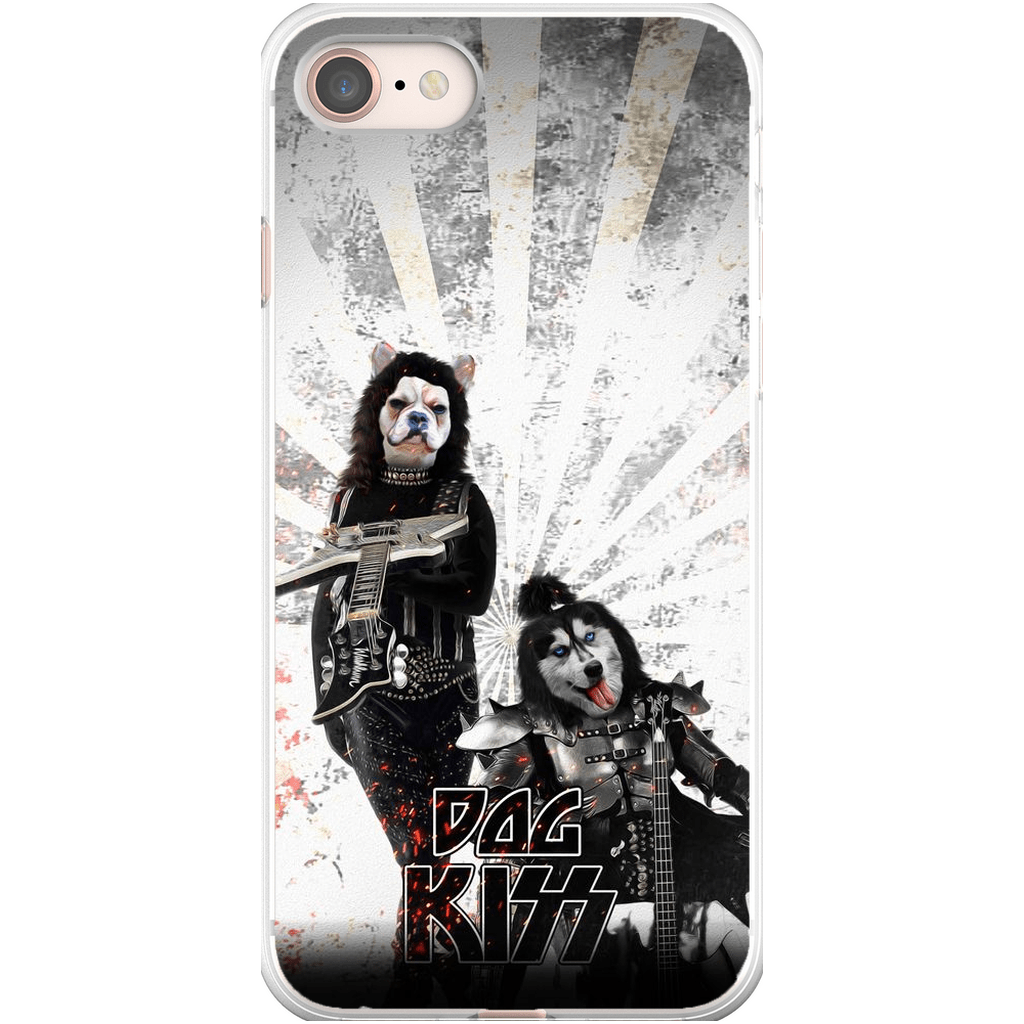 &#39;Kiss Doggos&#39; Personalized 2 Pet Phone Case