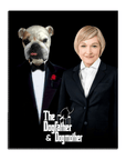 'The Dogfather & Dogmother' Personalized Pet/Human Standing Canvas