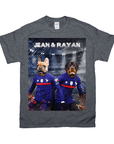 Camiseta personalizada para 2 mascotas 'France Doggos'