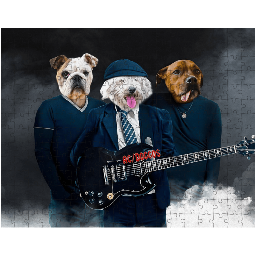 &#39;AC/Doggos&#39; Personalized 3 Pet Puzzle