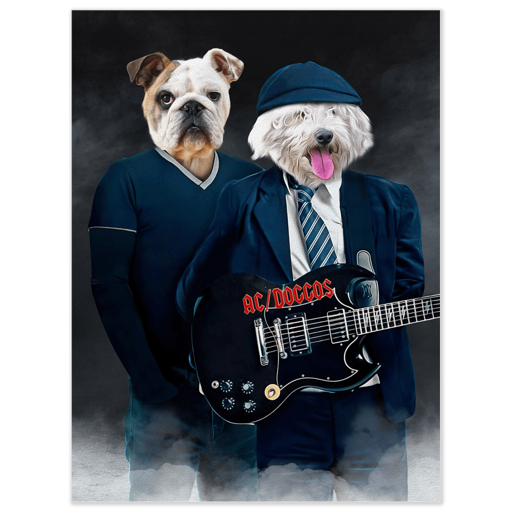 &#39;AC/Doggos&#39; Personalized 2 Pet Poster