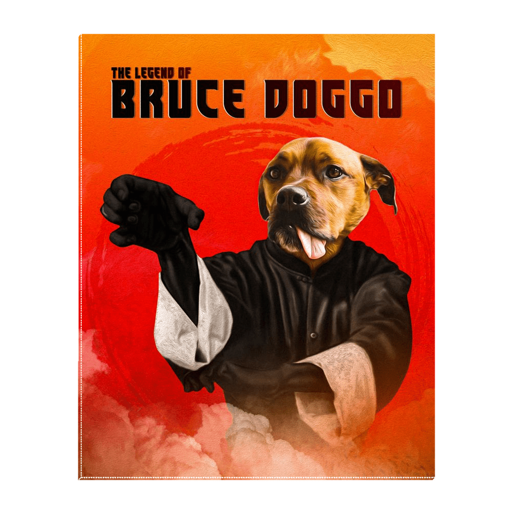 &#39;Bruce Doggo&#39; Personalized Pet Standing Canvas