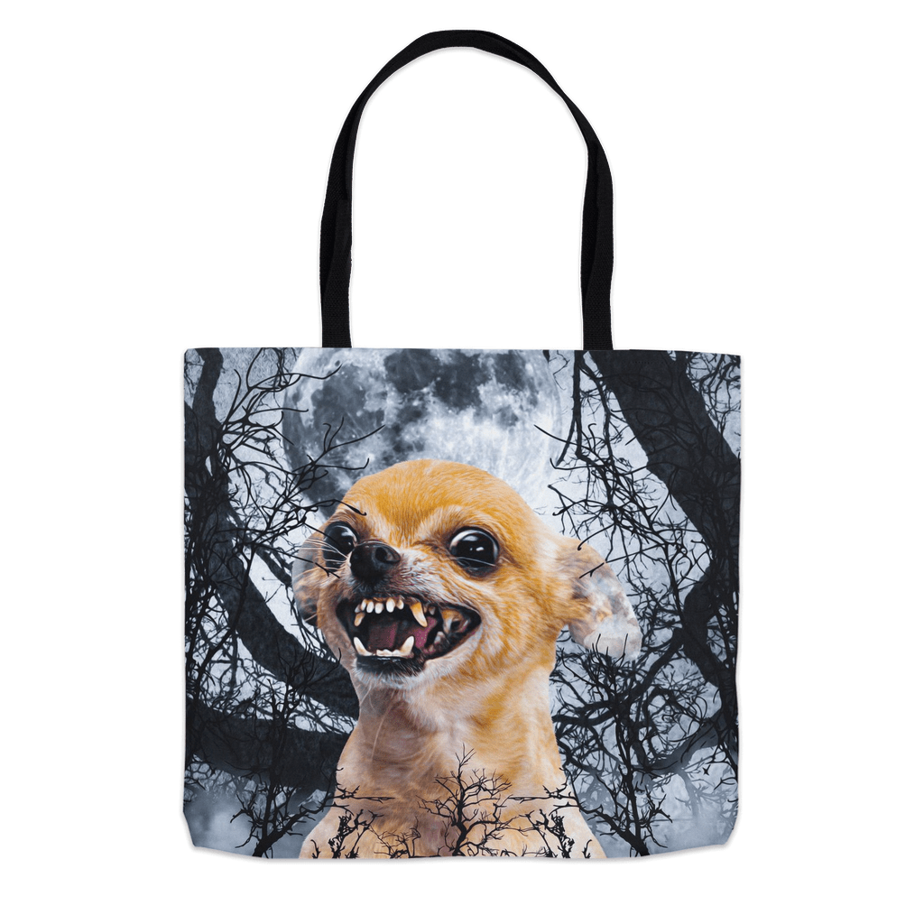 &#39;The Fierce Wolf&#39; Personalized Tote Bag