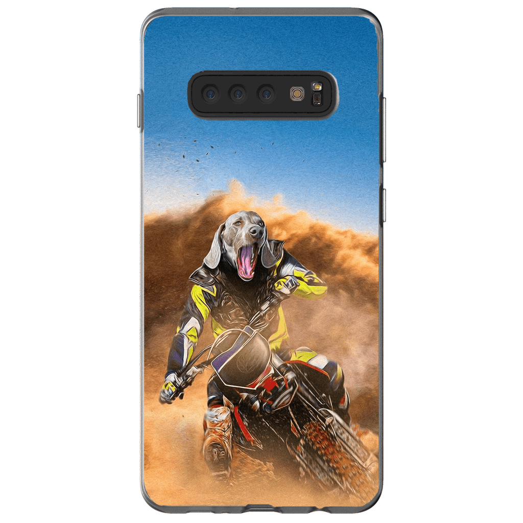 &#39;The Motocross Rider&#39; Personalized Phone Case