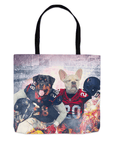 'Houston Doggos' Personalized 2 Pet Tote Bag