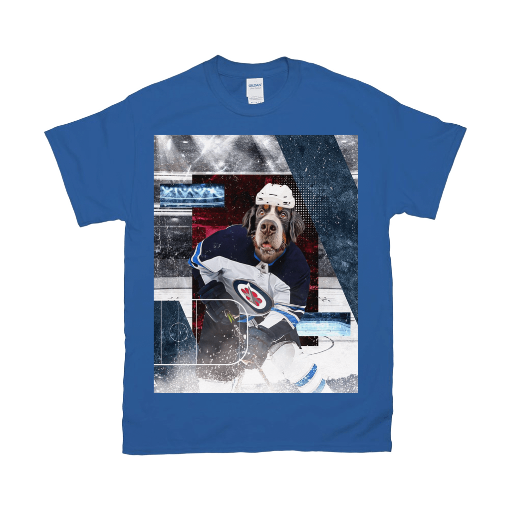 &#39;Winnepeg Doggos Hockey&#39; Personalized Pet T-Shirt
