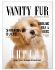 Póster de mascota personalizada 'Vanity Fur'