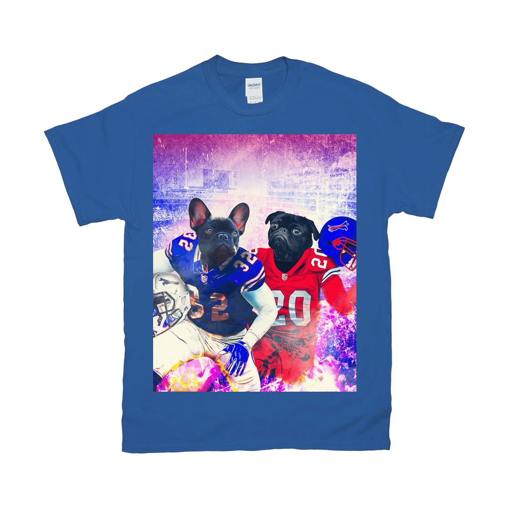&#39;Buffalo Doggos&#39; Personalized 2 Pet T-Shirt