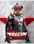 Póster Perro personalizado 'Falcon Doggo'