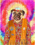 'The Hippie (Female)' Personalized Pet Puzzle