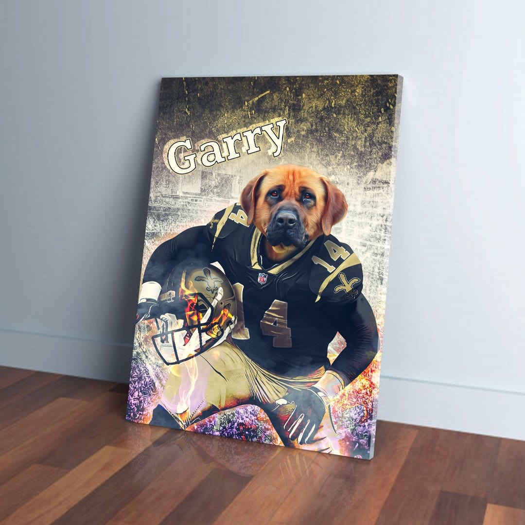 &#39;New Orleans Doggos&#39; Personalized Pet Canvas