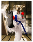 Póster Mascota personalizada 'Taekwondogg'