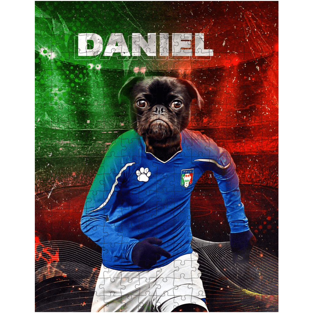 The order Soccer Player Personalized Pet Puzzle