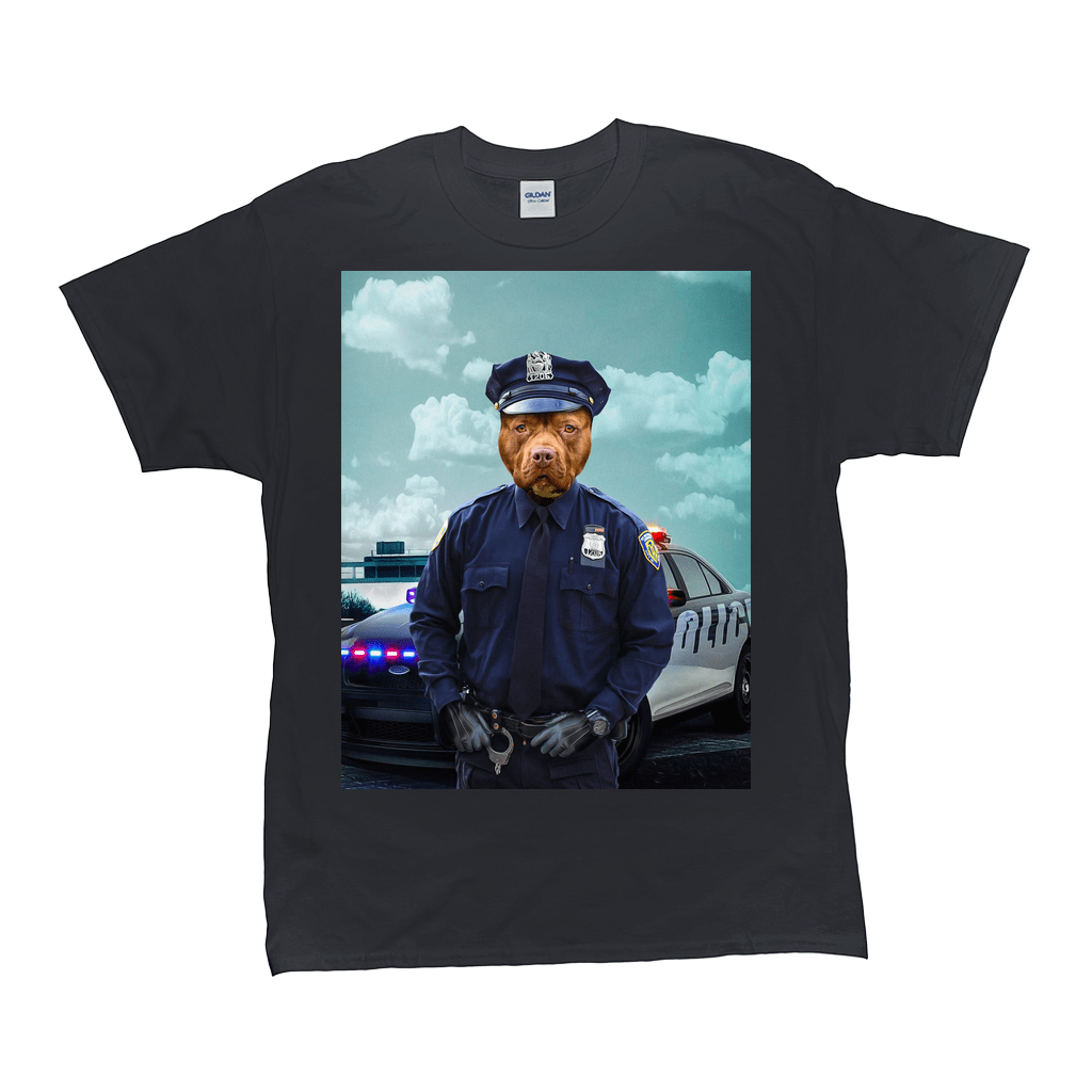 &#39;The Police Officer&#39; Personalized Pet T-Shirt