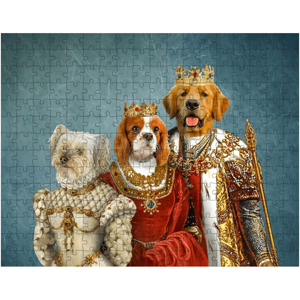 &#39;The Royal Family&#39; Personalized 3 Pet Puzzle