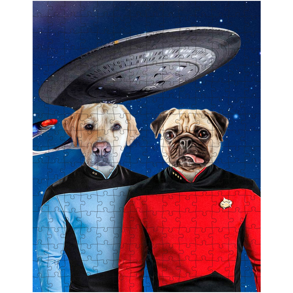 &#39;Doggo-Trek&#39; Personalized 2 Pet Puzzle