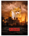 Póster Mascota personalizada 'Catzilla'