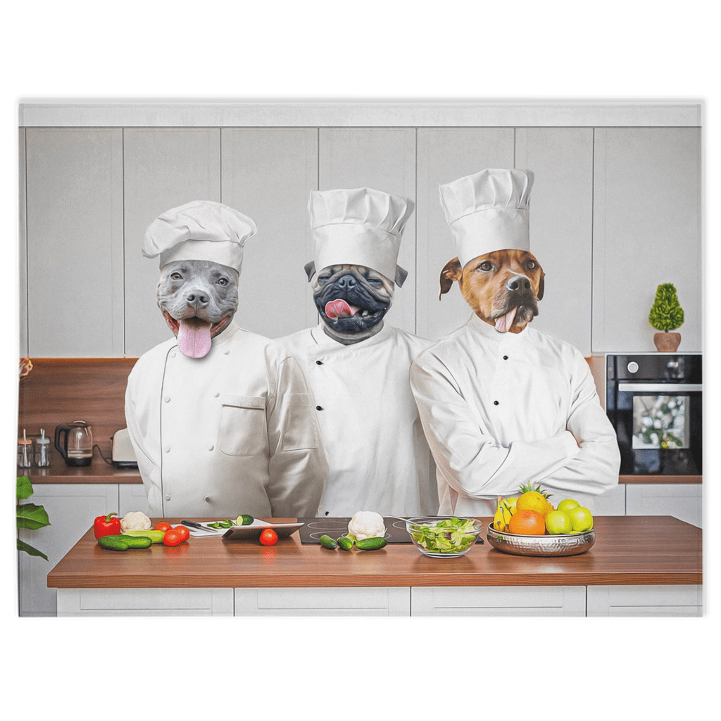 &#39;The Chefs&#39; Personalized 3 Pet Blanket
