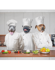 'The Chefs' Personalized 3 Pet Blanket