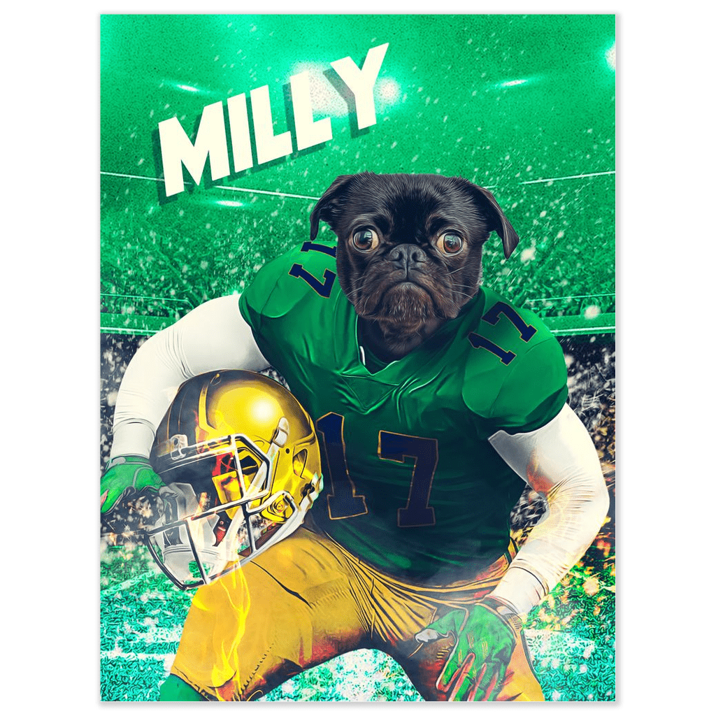 &#39;Notre Dame Doggos&#39; Personalized Pet Poster