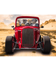 'The Hot Rod' Personalized 4 Pet Standing Canvas