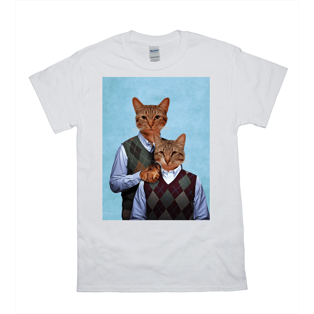 Camiseta personalizada para 2 mascotas &#39;Step-Kitties&#39; 