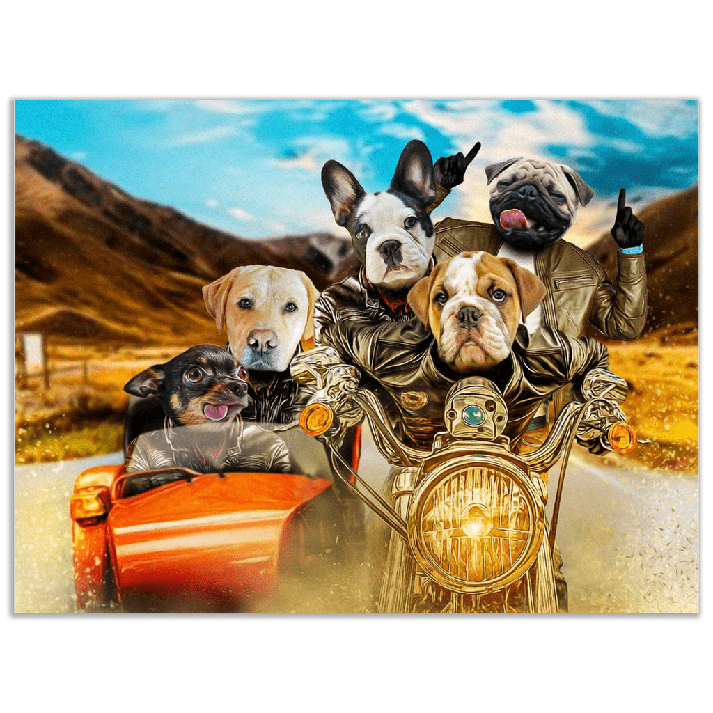 &#39;Harley Wooferson&#39; Personalized 5 Pet Poster