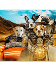 'Harley Wooferson' Personalized 5 Pet Poster