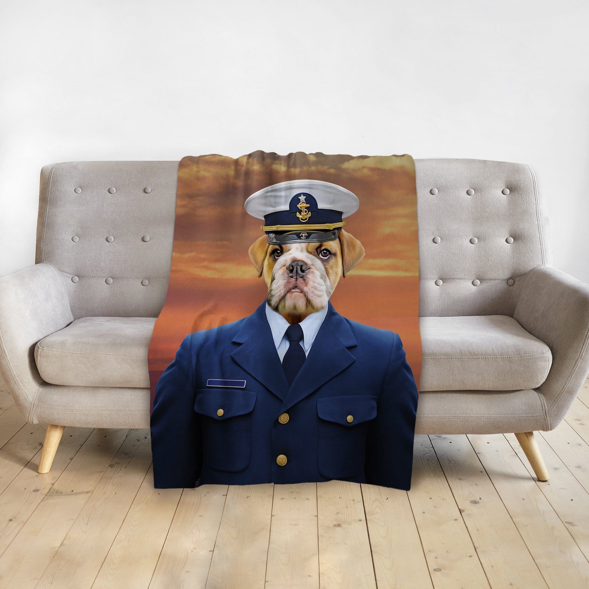 &#39;The Coast Guard&#39; Personalized Pet Blanket