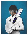 Manta personalizada para mascotas 'El jugador de críquet' 