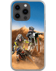 'The Motocross Riders' Personalized 2 Pet Phone Case