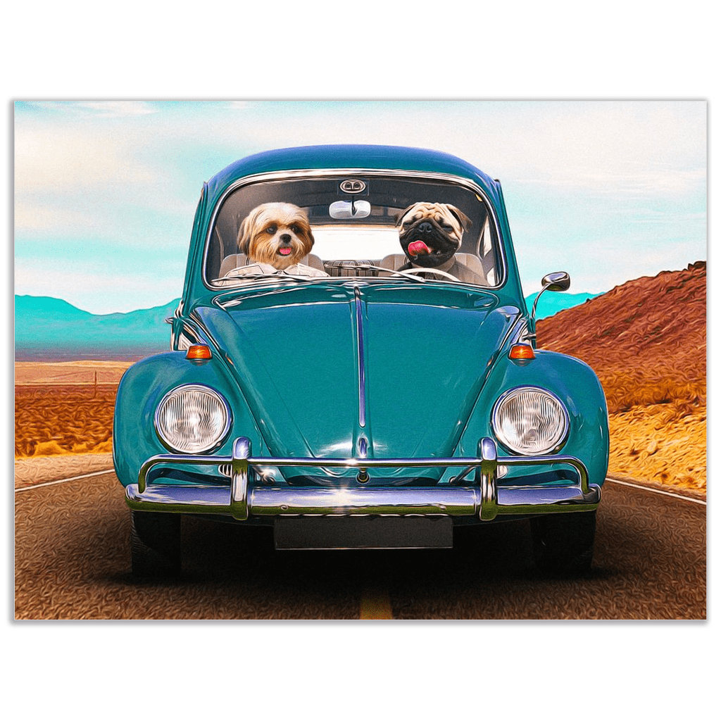 &#39;The Beetle&#39; Personalized 2 Pet Poster