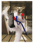 Manta personalizada para mascotas 'Taekwondogg' 