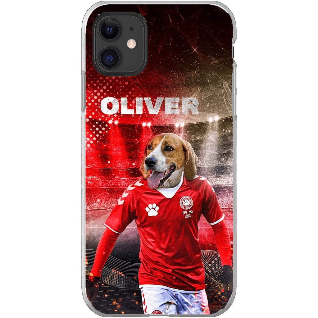 &#39;Denmark Doggos Soccer&#39; Personalized Phone Case