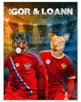 'Russia Doggos' Personalized 2 Pet Poster