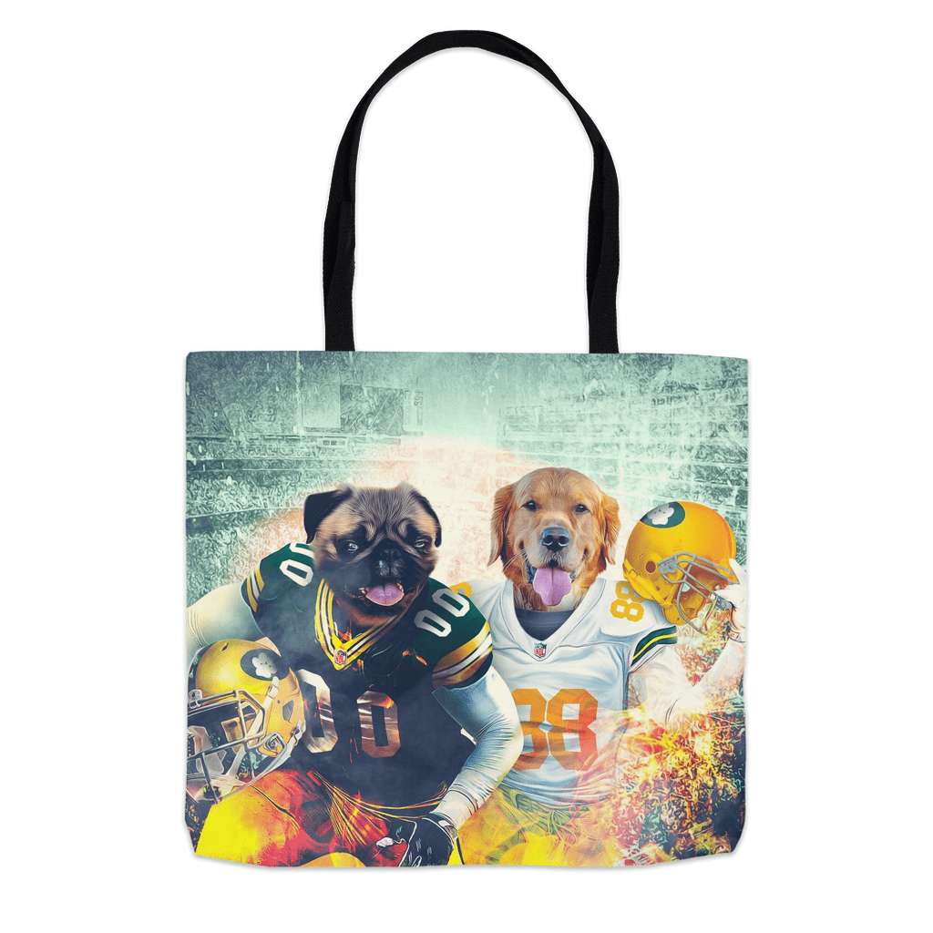 &#39;Green Bay Doggos&#39; Personalized 2 Pet Tote Bag
