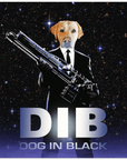 'Dog in Black' Personalized Pet Poster