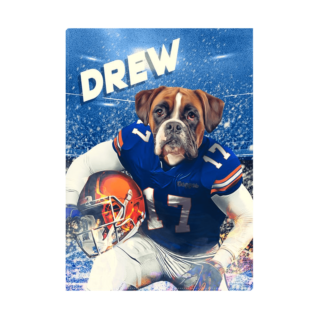 &#39;Florida Doggos College Football&#39; Personalized Pet Standing Canvas
