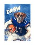 'Florida Doggos College Football' Personalized Pet Standing Canvas