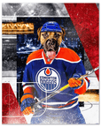 Póster Mascota personalizada 'Edmonton Doggos Hockey'