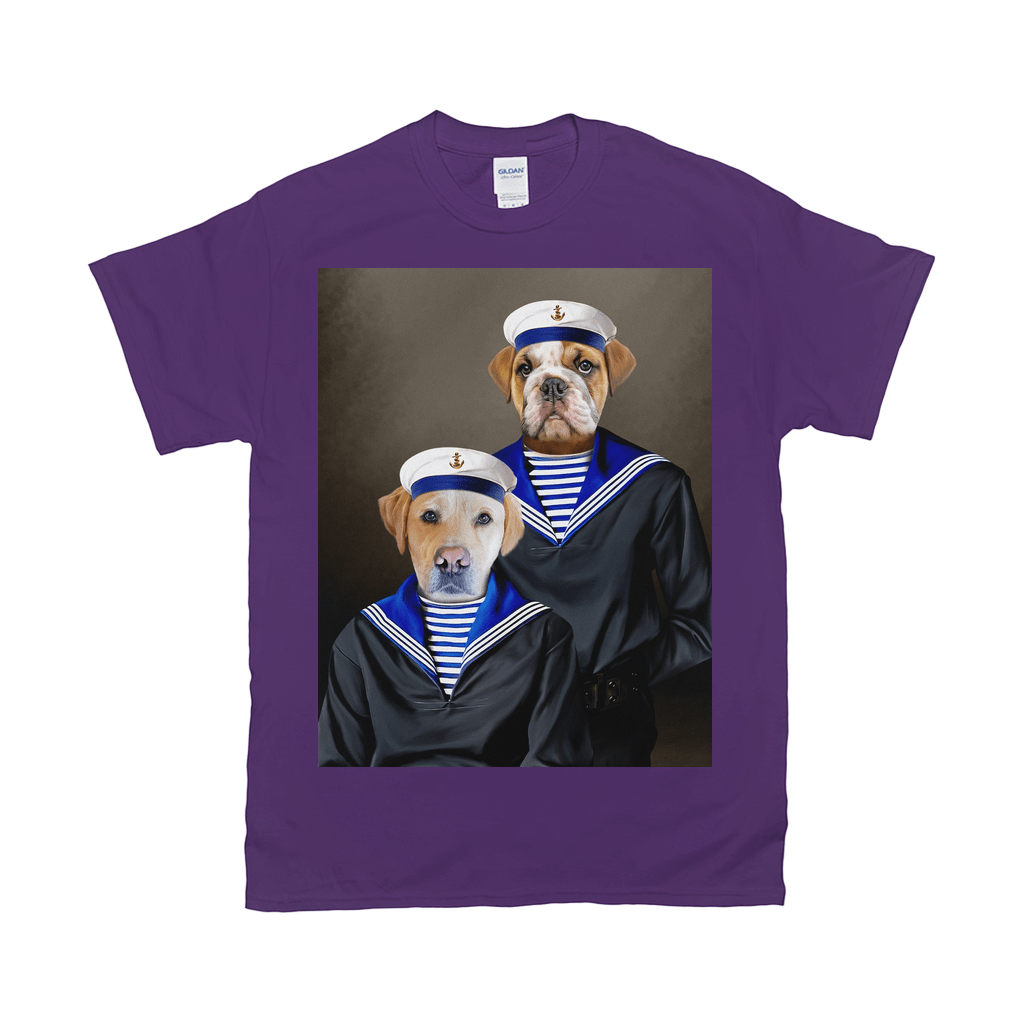 &#39;The Sailors&#39; Personalized 2 Pet T-Shirt