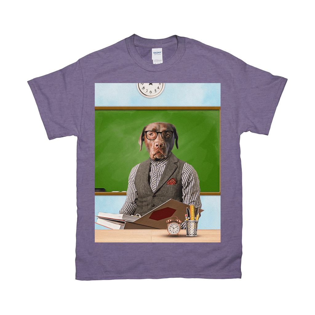 &#39;The Teacher&#39; Personalized Pet T-Shirt