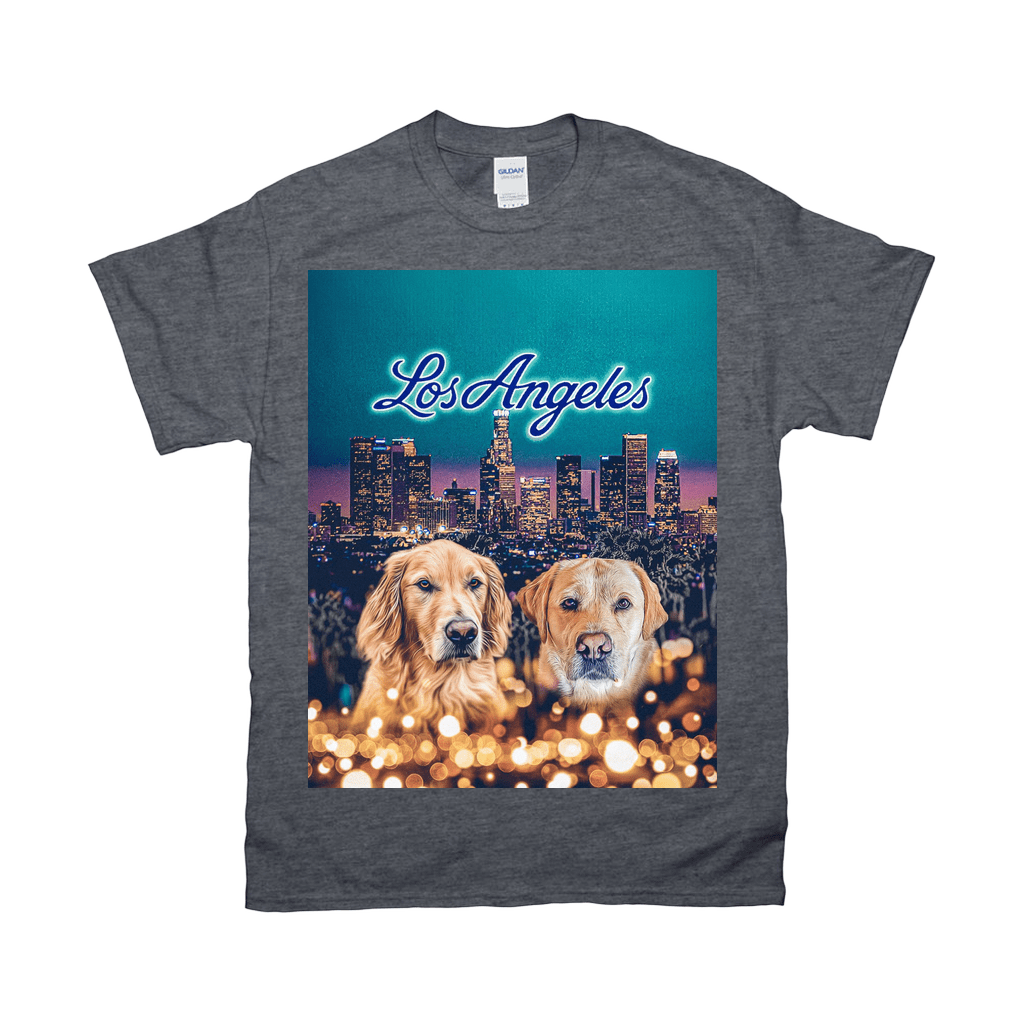 &#39;Doggos of Los Angeles&#39; Personalized 2 Pet T-Shirt