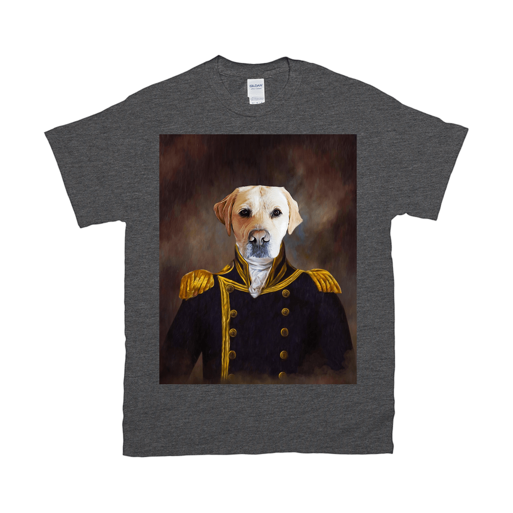 &#39;The Captain&#39; Personalized Pet T-Shirt