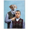 Load image into Gallery viewer, &#39;Step Doggo &amp; Human&#39; Personalized Blanket