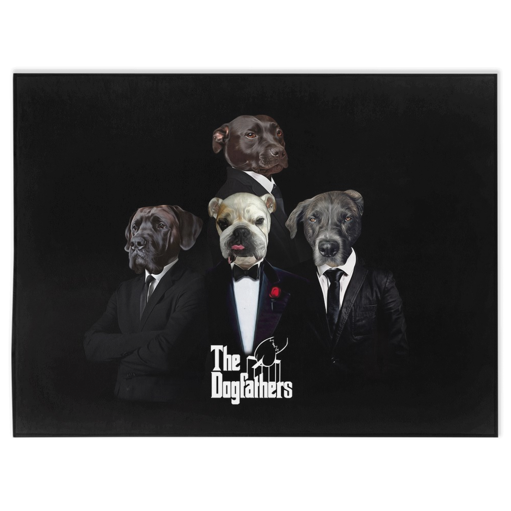 &#39;The Dogfathers&#39; Personalized 4 Pet Blanket