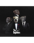 Manta personalizada para 4 mascotas 'The Dogfathers' 